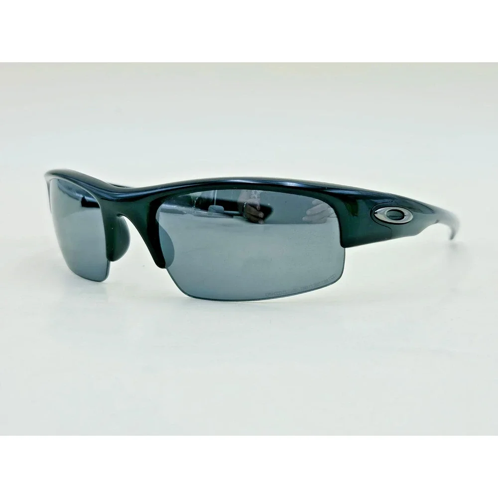 Oakley Half Jacket Polarized Sunglasses Black Frame w/ Pouch Mens